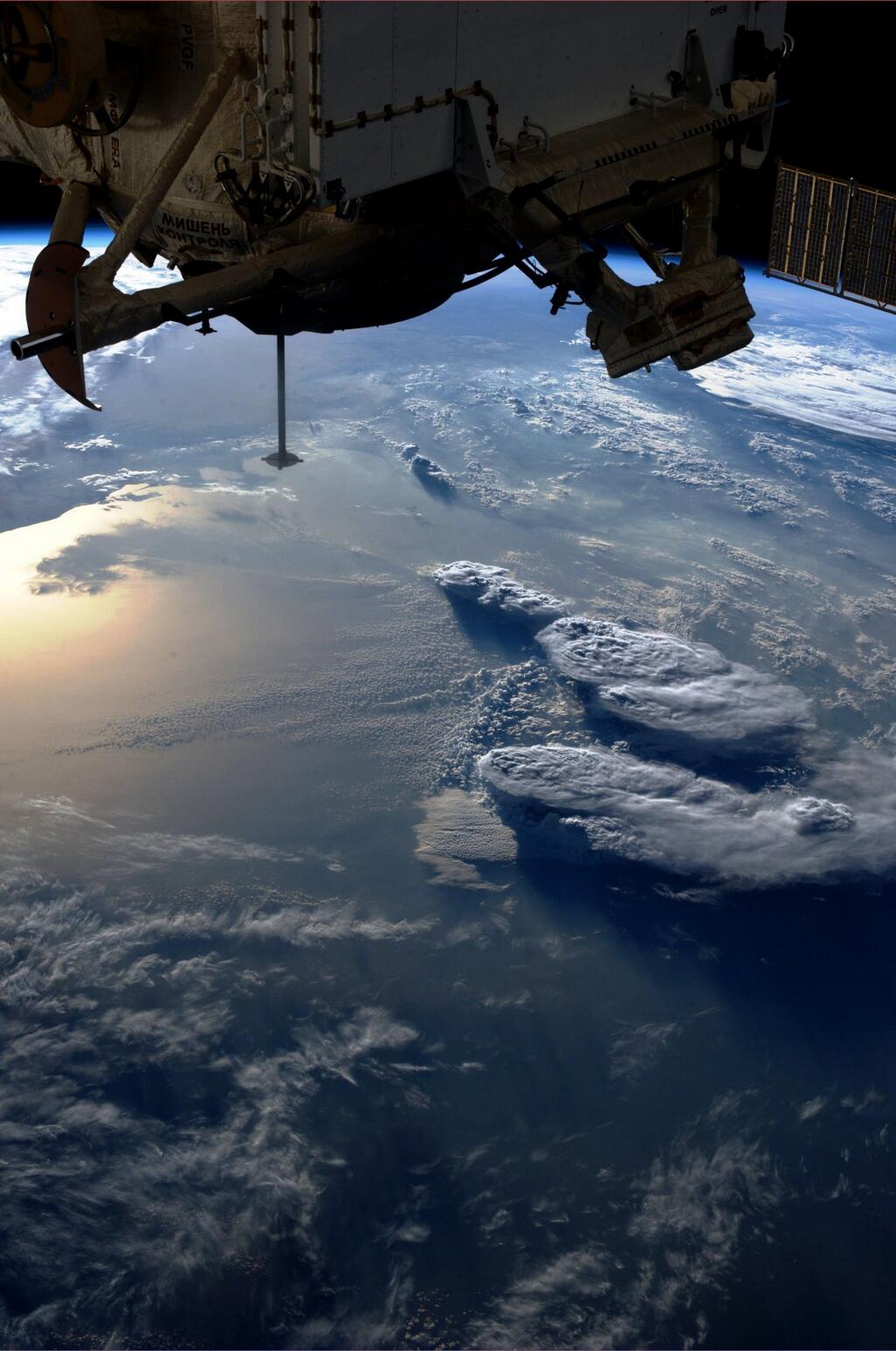 Karen Nyberg: Storms Over the Mediterranean