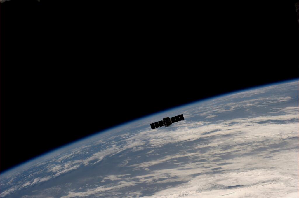 Karen Nyberg: Cygnus Spacecraft Released from Robotic Arm