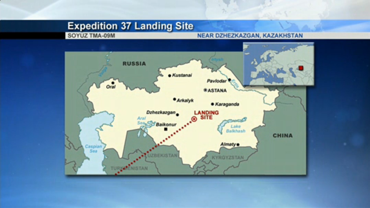 Expedition 37 Soyuz Landing Zone