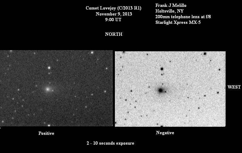 Comet Lovejoy Seen in Long Island, NY