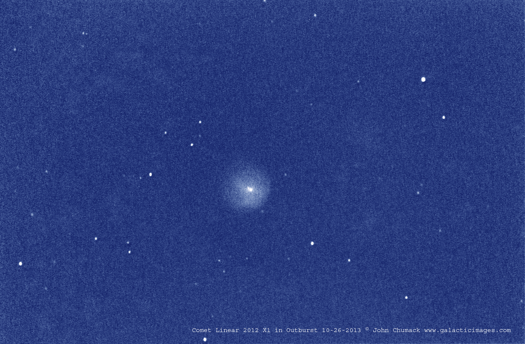 Comet Linear 2012 X1 in Blue by John Chumack