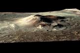 The Nili Patera caldera on Mars, where evidence of hydrothermal mineral deposits has been found.