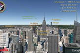 This image shows how observers in New York City at the "Top of the Rock" in Rockefeller Center can see the launch of ORS-3 planned for Nov. 19, 2013.
