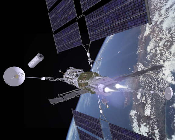 Helping to declutter the cosmos of human-made leftovers is a possible use of VASIMR technology.