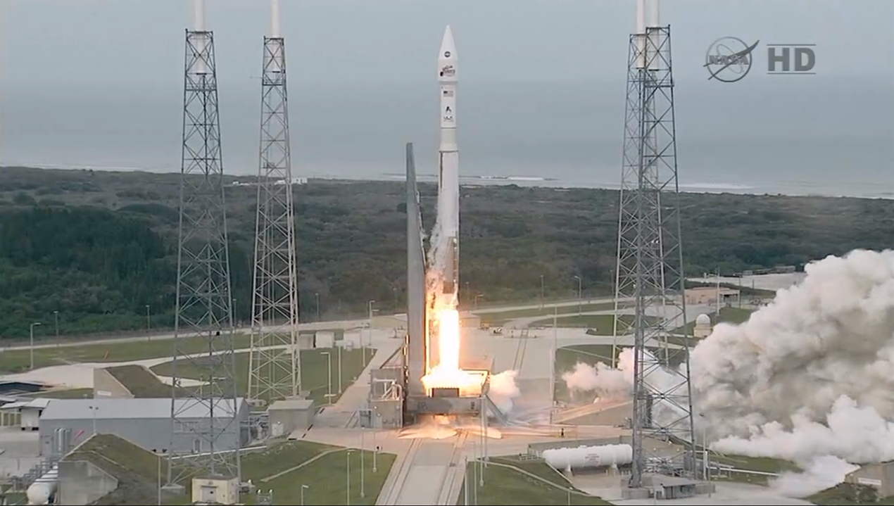 MAVEN's Fiery Blastoff