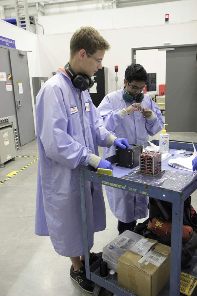 TJCubeSat (TJ³Sat) Undergoes Vibration Testing
