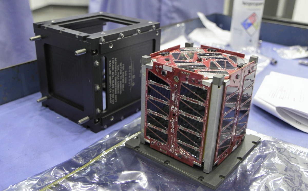 TJCubeSat (TJ³Sat) Undergoes Vibration Testing Closer View