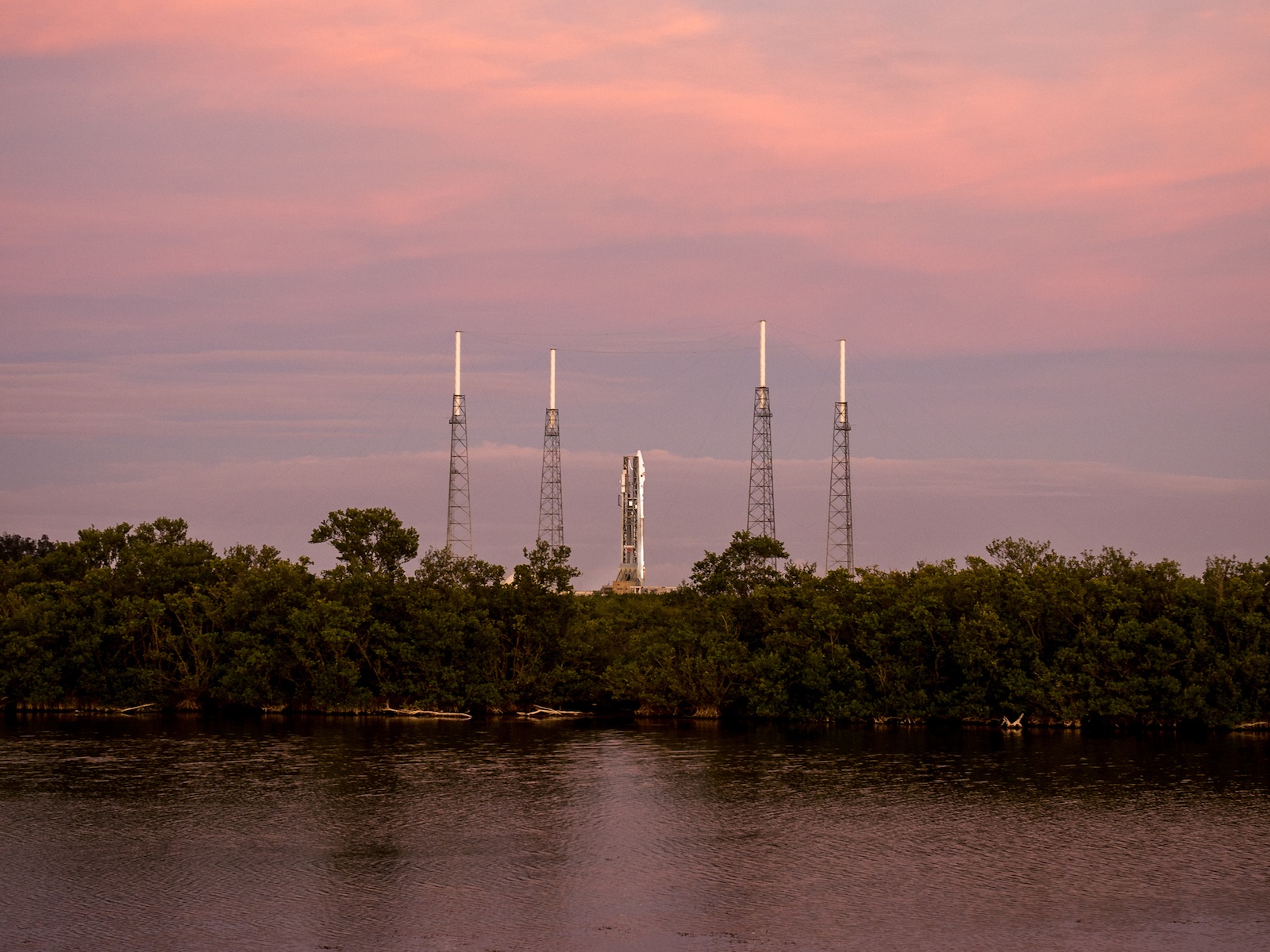 Atlas V Rocket and MAVEN at Launch Pad