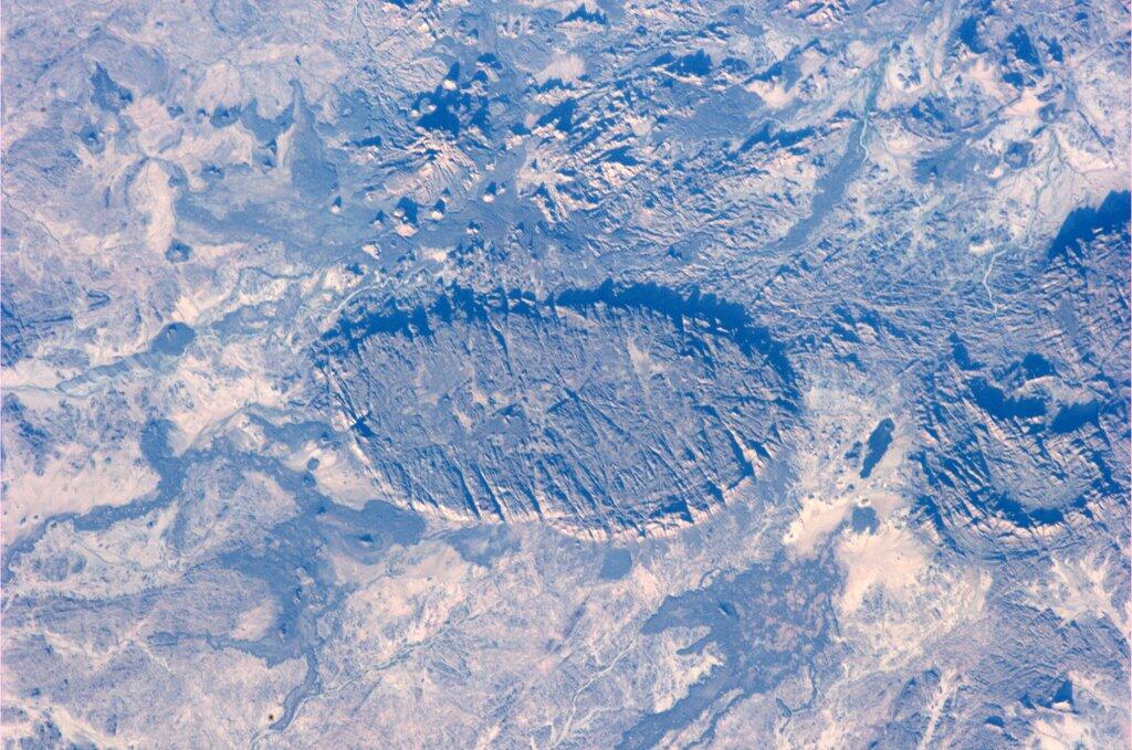 Mike Hopkins: Niger Hills Like Boot Print on the Moon