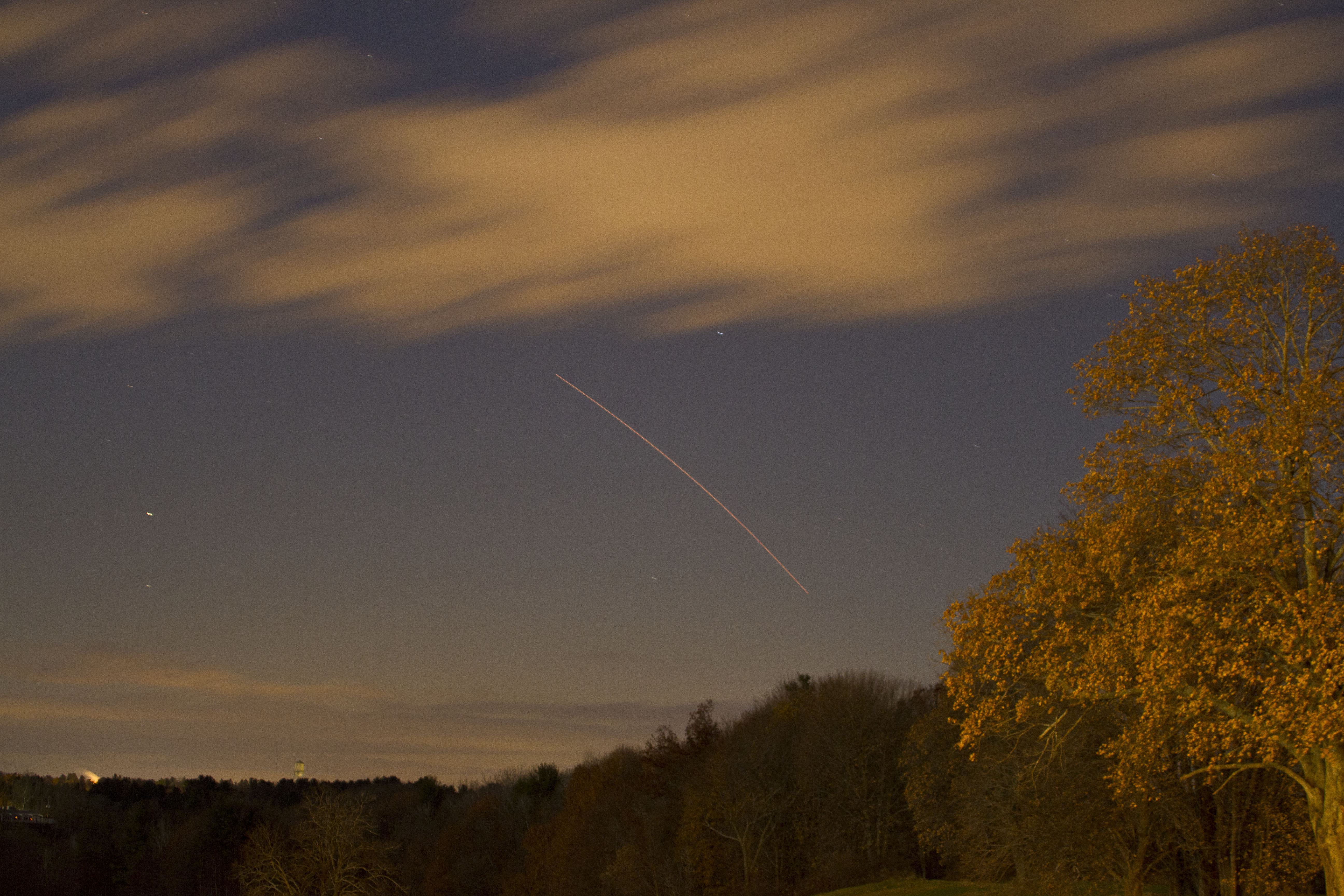 Minotaur 1 Rocket Night Launch from Albany, NY