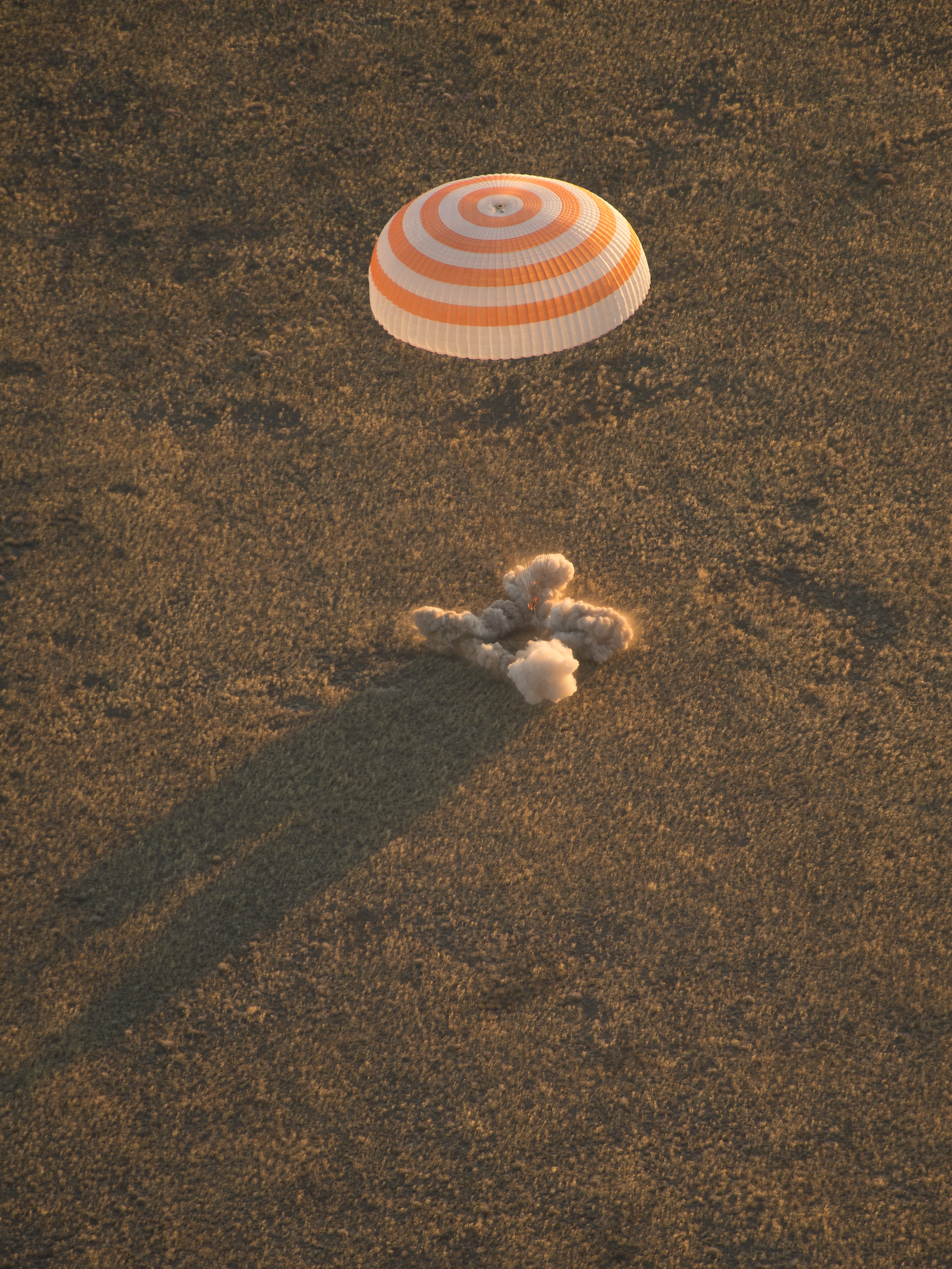 Olympic Torch Back on Earth: Soyuz Lands