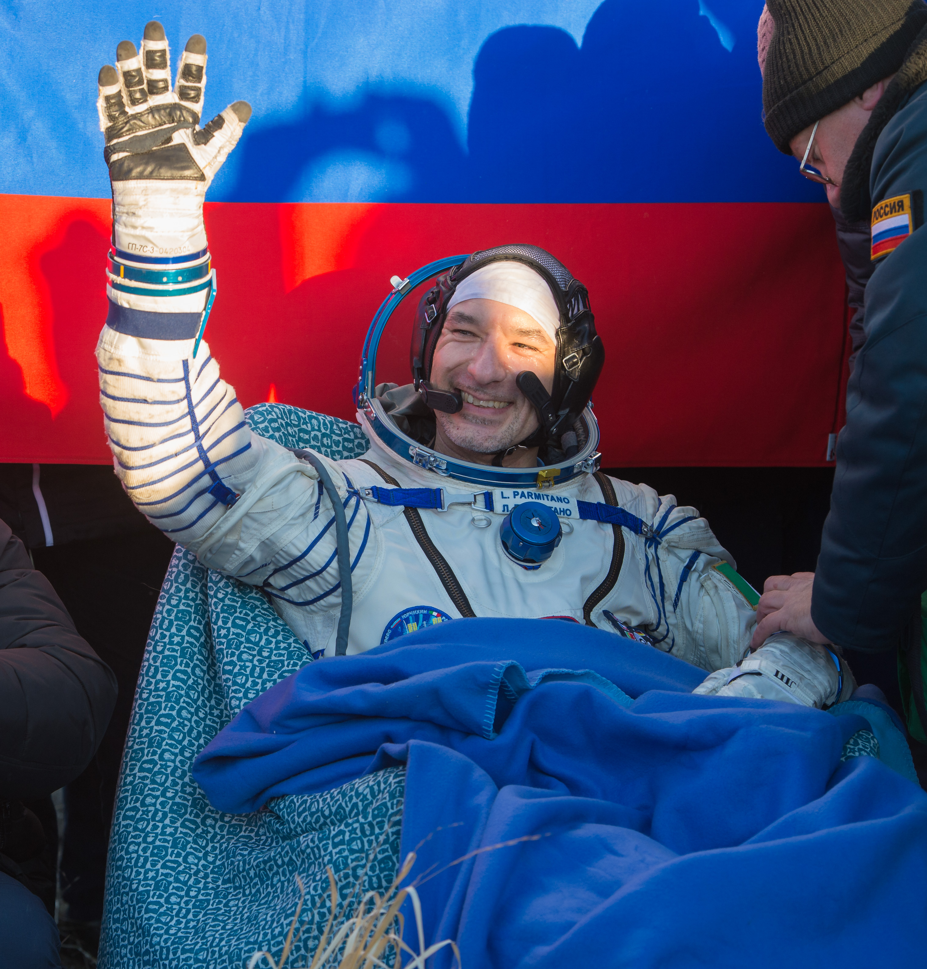 Olympic Torch Back on Earth: Luca Parmitano