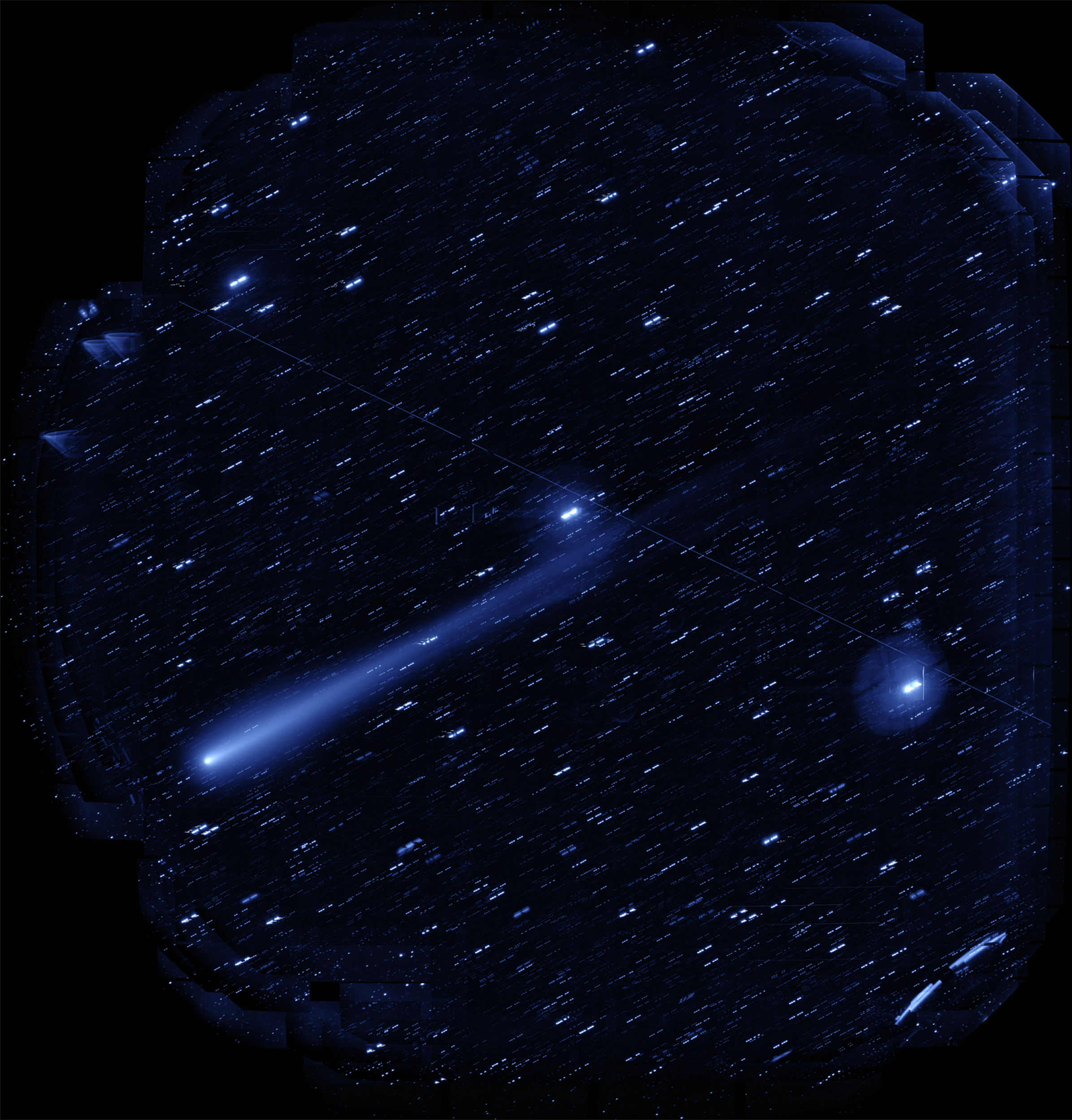 Hyper Suprime-Cam Captures Comet ISON's Long Tails