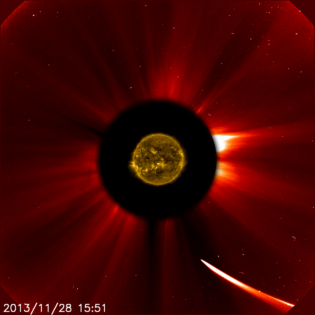 Comet ISON in SOHO on Nov. 28, 2013