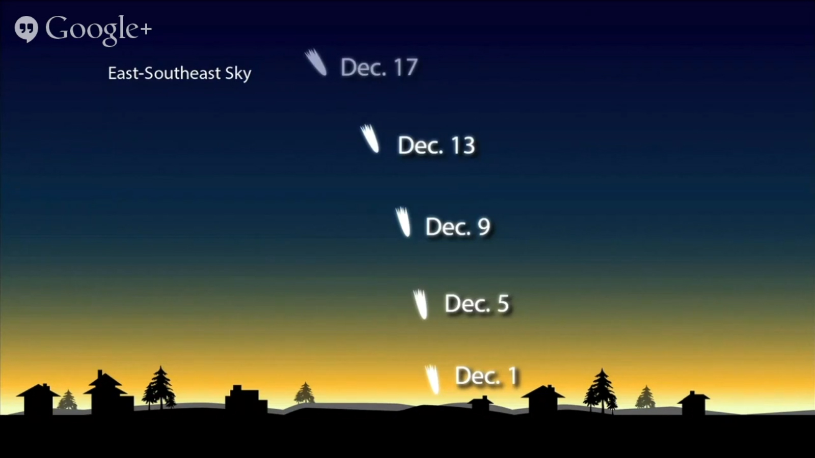 Comet ISON December Sky Map