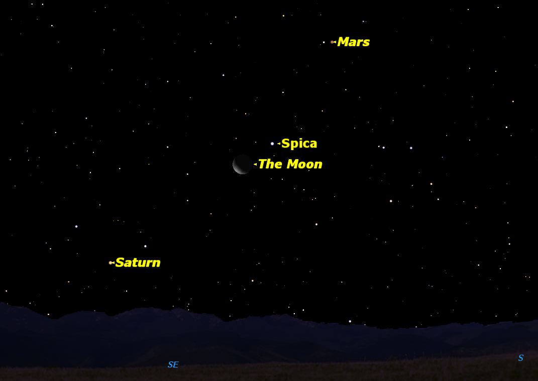 The Moon Goes Visiting, Dec. 27, 2013
