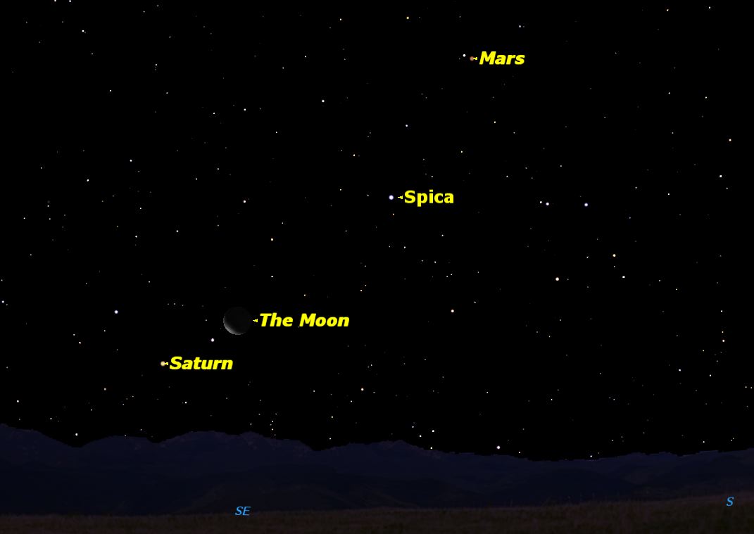 The Moon Goes Visiting, Dec. 28, 2013