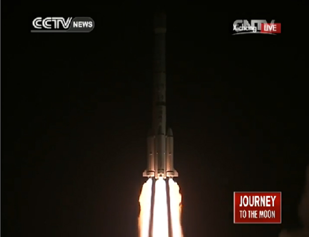 China Launches Moon Rover Mission