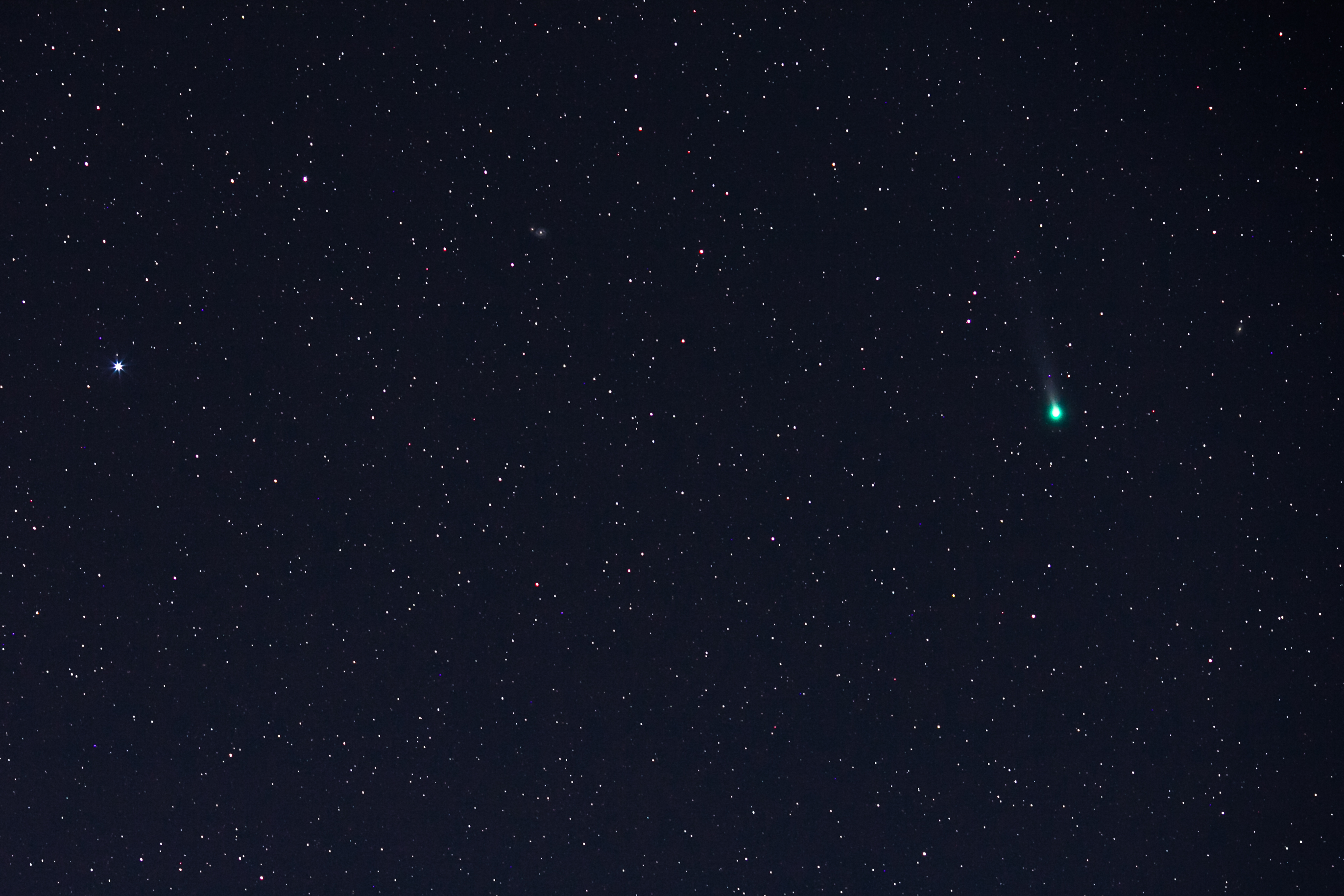 Comet Lovejoy and Messier 51 by Tyler S. Leavitt