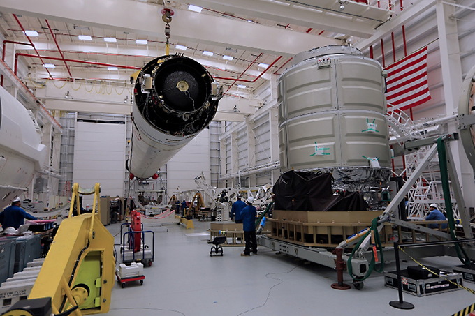 NASA Photo of Antares Lift to TEL