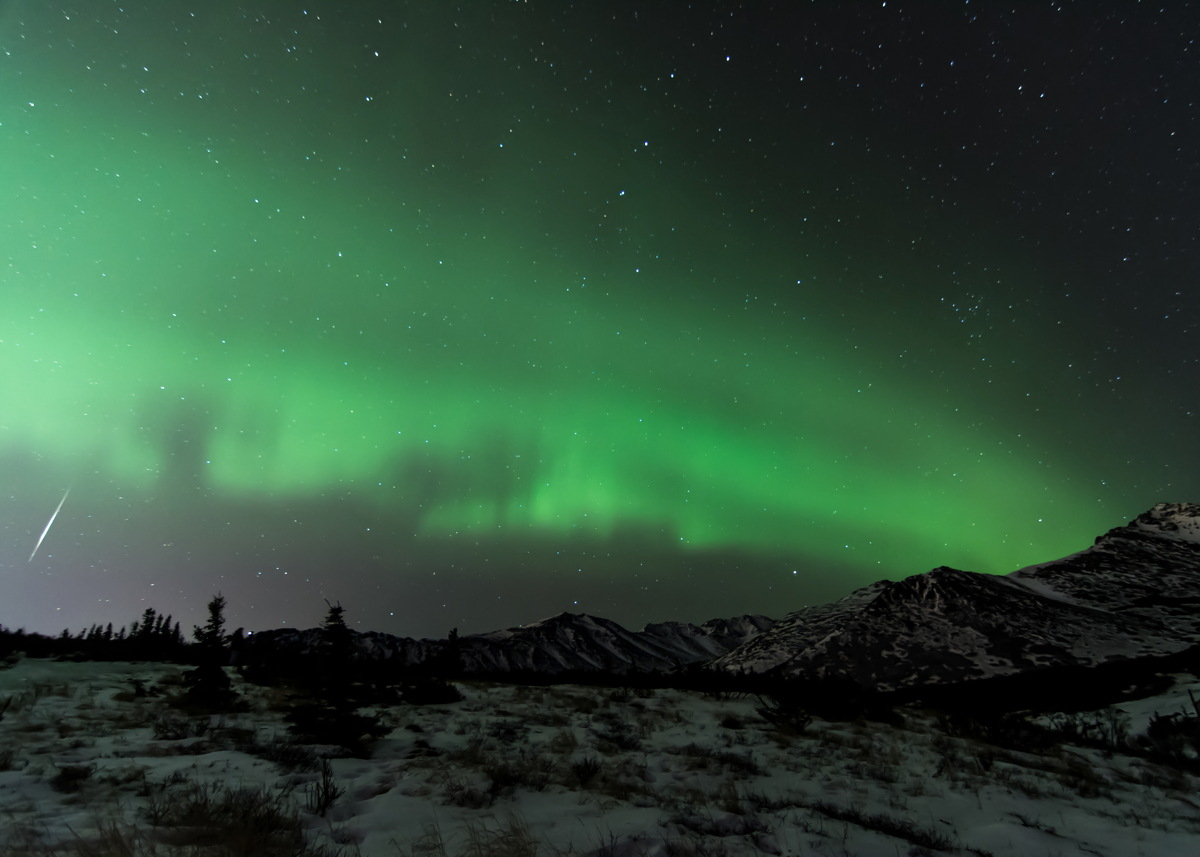 2013 Geminid Meteor Over Alaska #2
