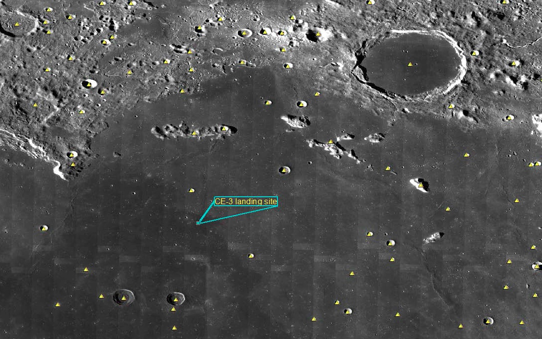 Chang'e 3 Bay of Rainbows Moon Landing Site