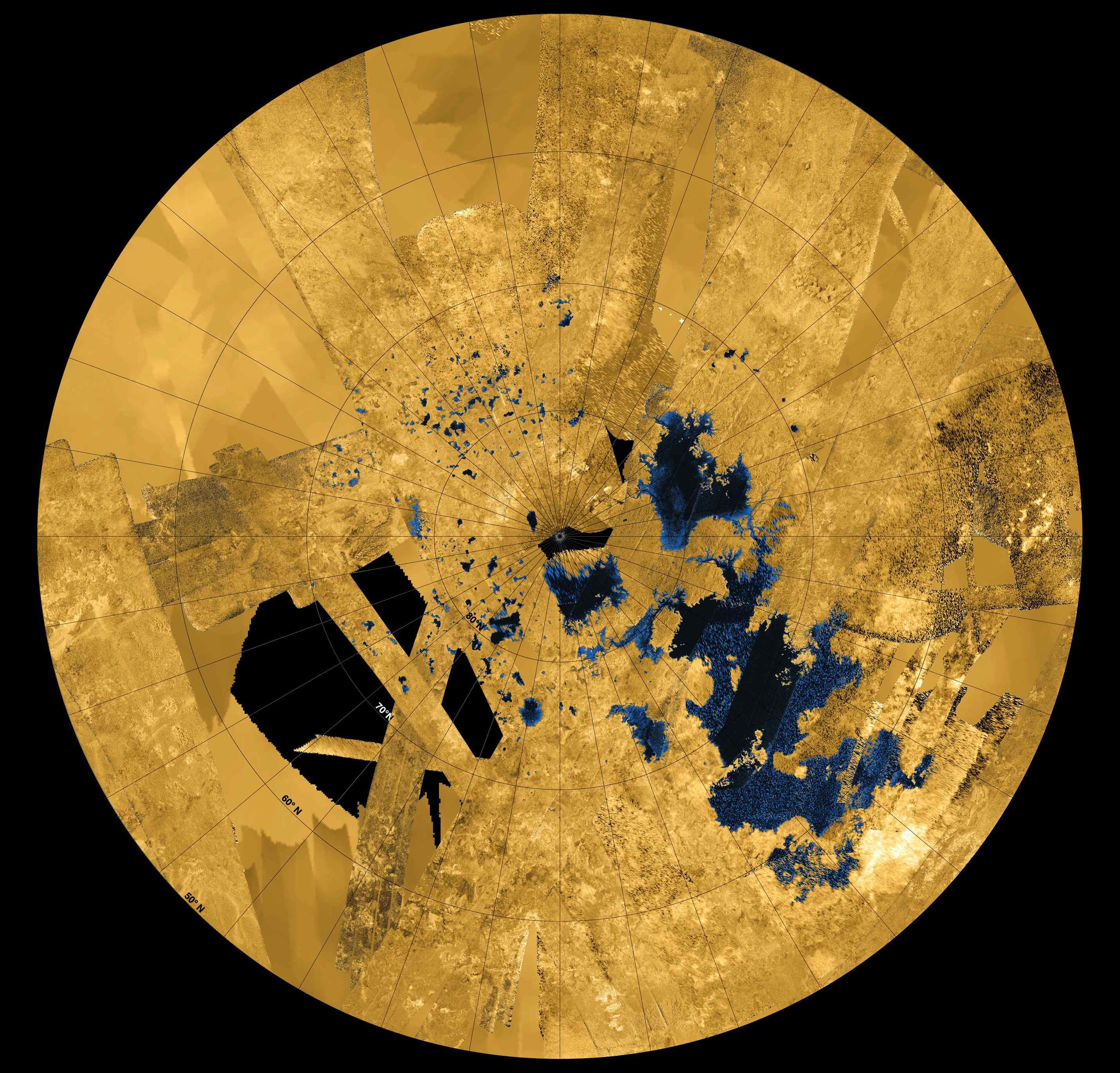 Titan's Seas Emerge in Clear Detail