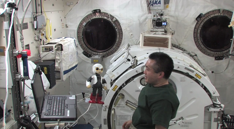 Japanese Robot Talks to Astronaut on Space Station