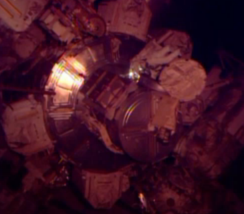 Astronaut Mike Hopkins Outside International Space Station