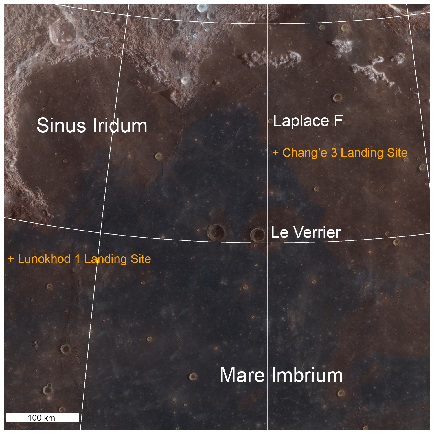 Chang'e 3 Landing Site in Color