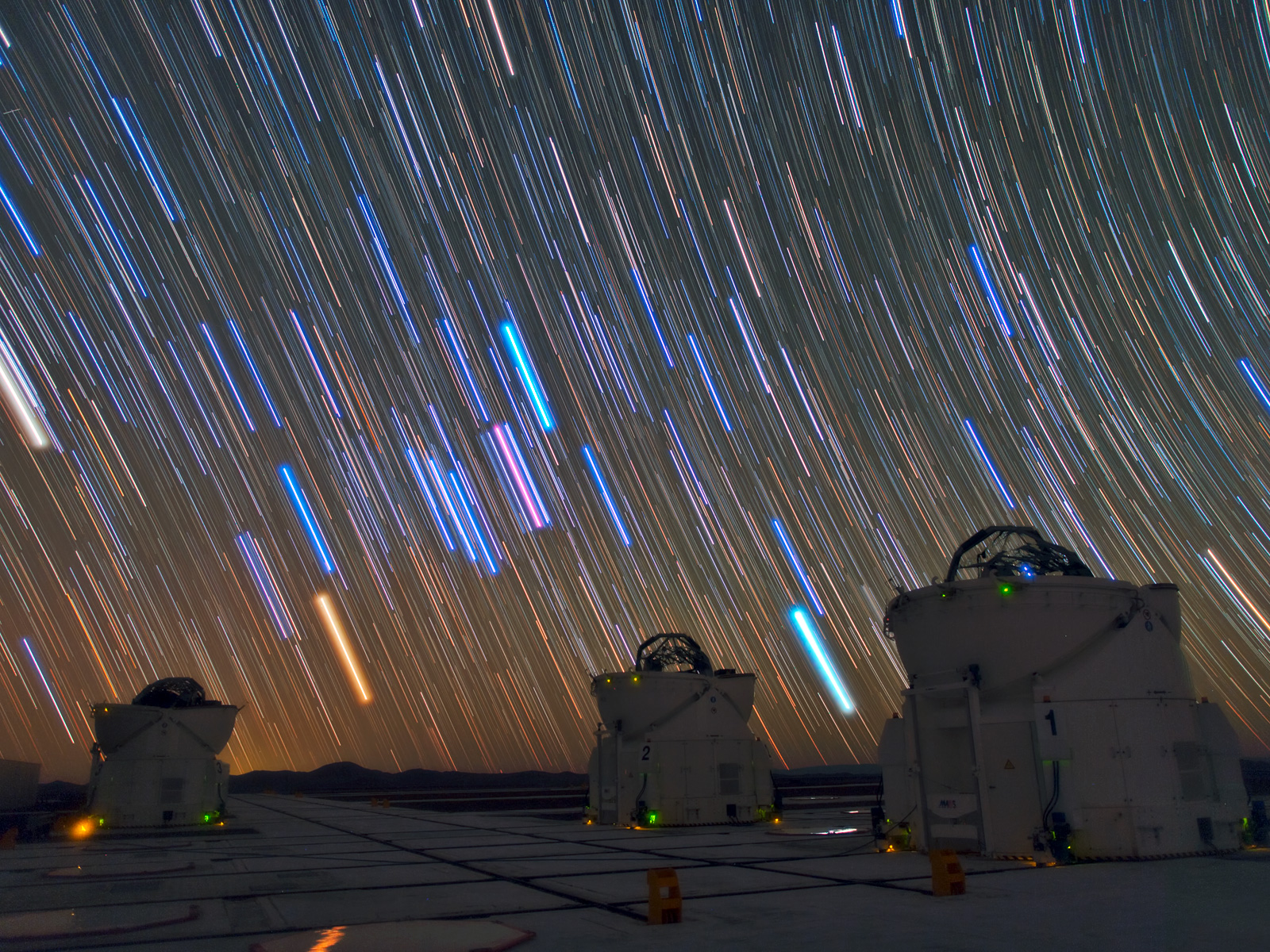 Star Trails Over Paranal Observatory