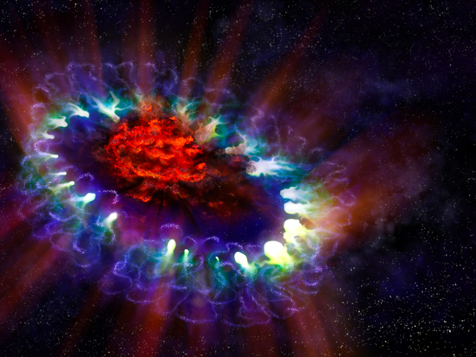 Supernova 1987A Illustration