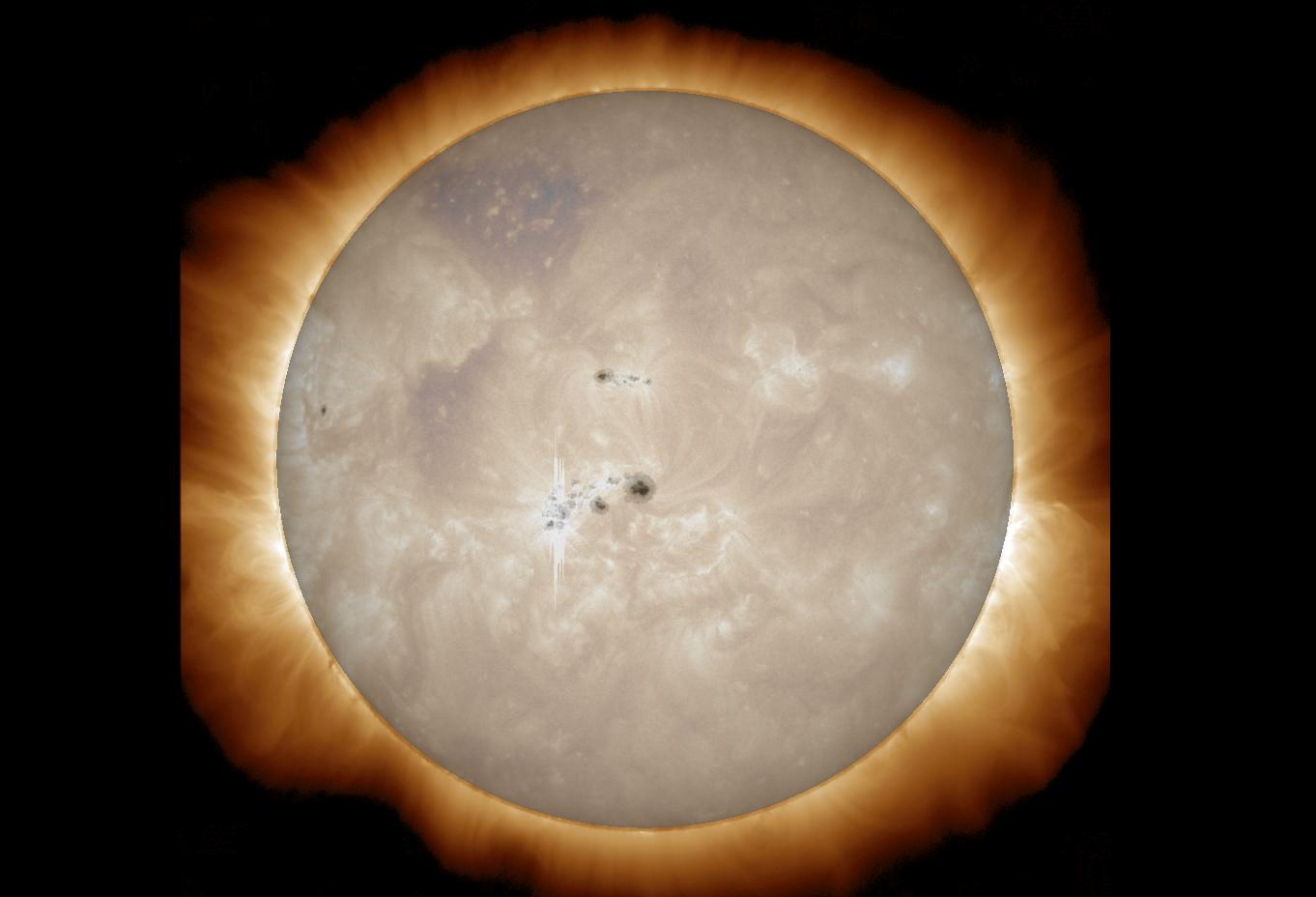 Large Sunspot: January 2014 Solar Flares