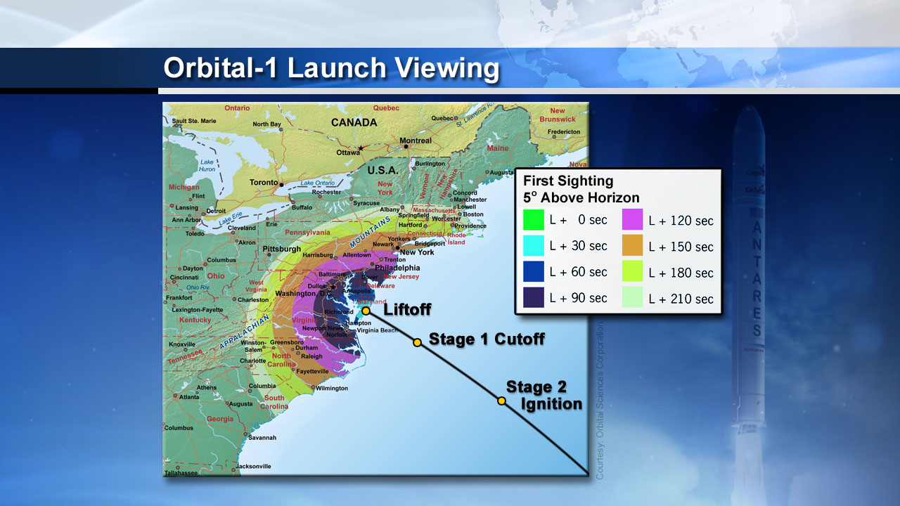 Antares Rocket Launch Visibility: Jan. 8, 2014