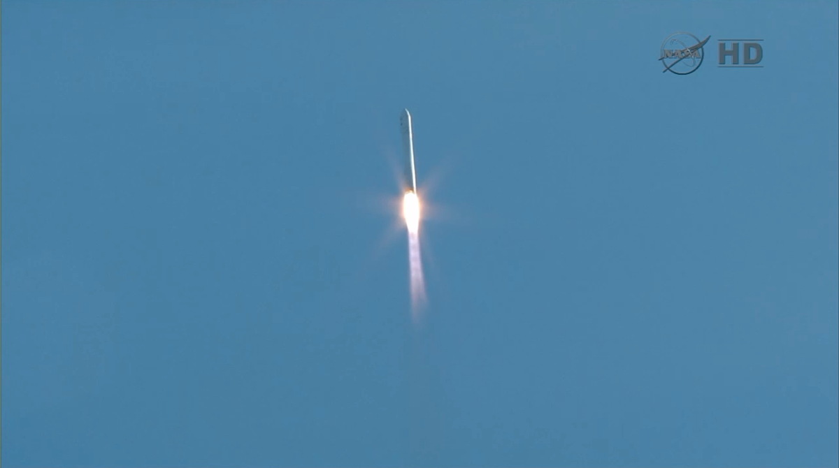 Antares Rocket Post-Launch, Jan. 9, 2014.
