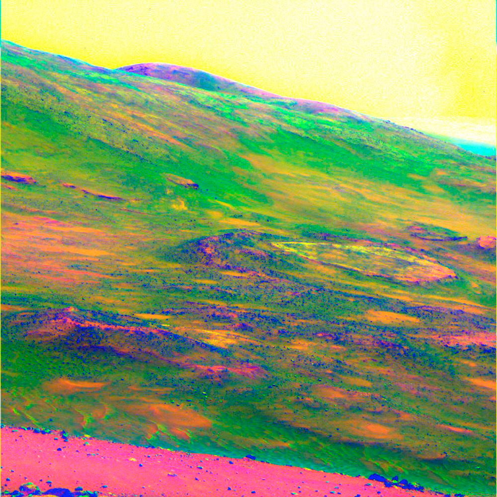 Dust Devil and Weathered Rock