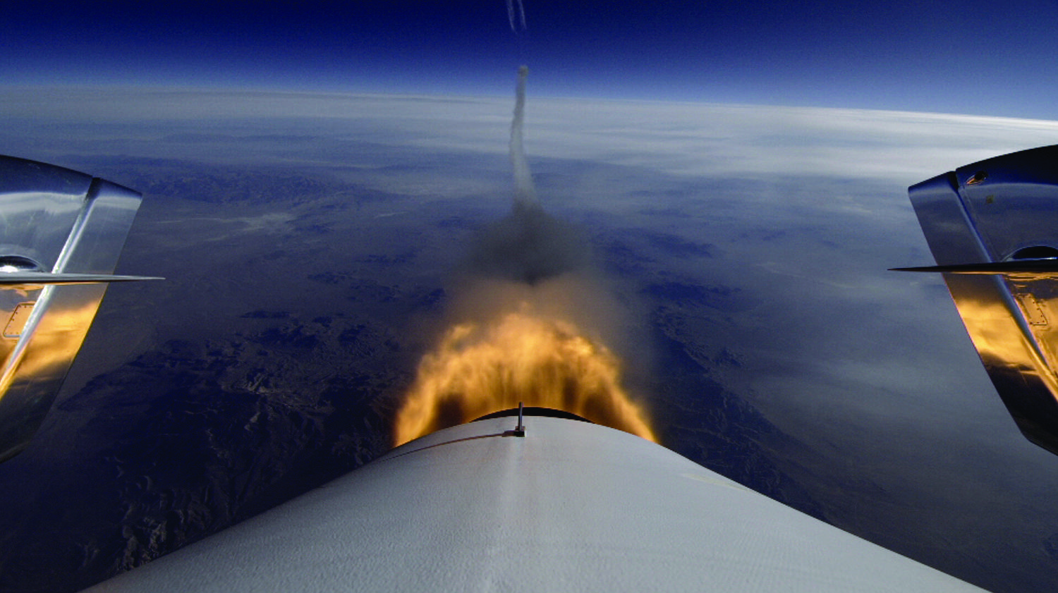 Virgin Galactic's SpaceShipTwo Aft View: Jan. 10, 2014