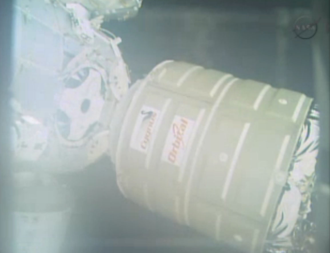 Cygnus Spacecraft Nears Docking: Orb-1