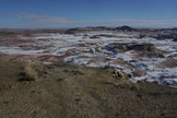 The "habitat" of the Mars Desert Research Station appears to blend into the landscape of its location in rural Utah.