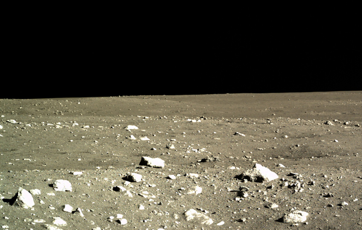 One of the First Test Images by Chang'e 3 Lander