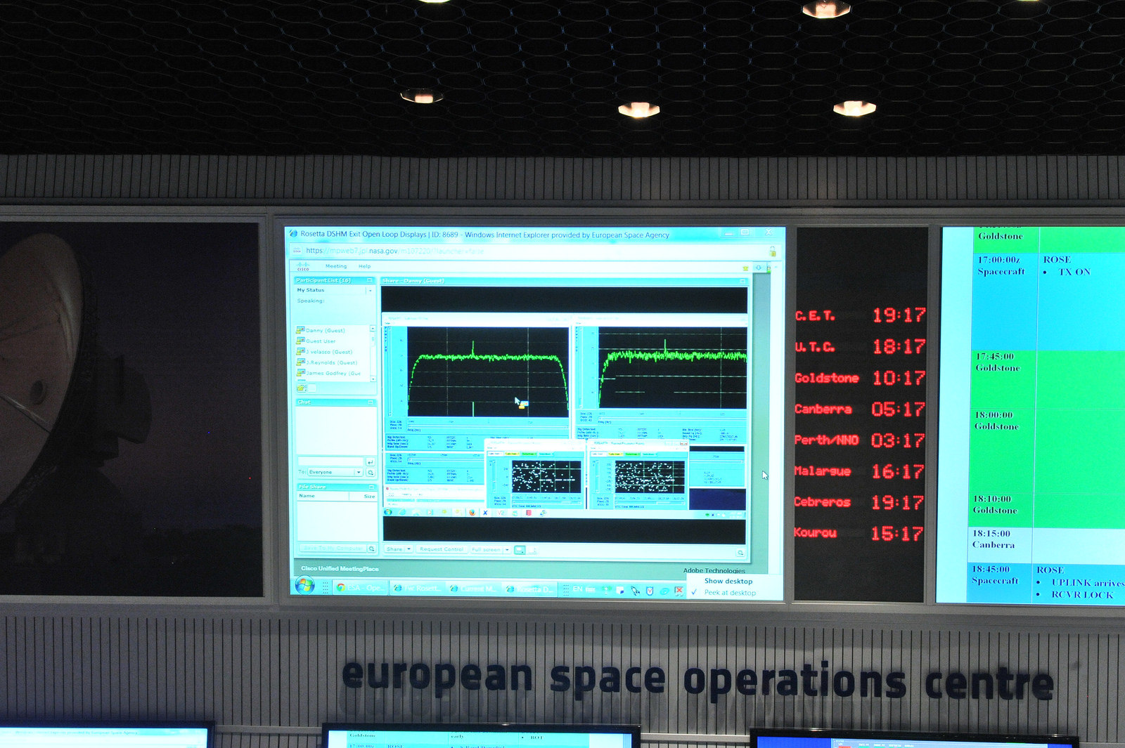Rosetta Spacecraft Wake-Up Signal