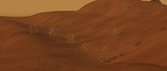Image of the SuperBall landing.