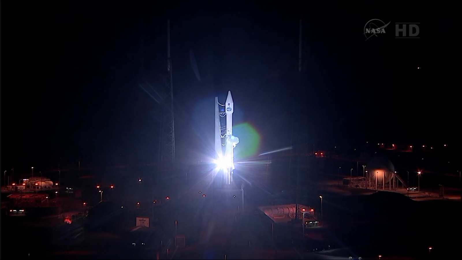 Atlas 5 Rocket with TDRS-L at Launch Pad