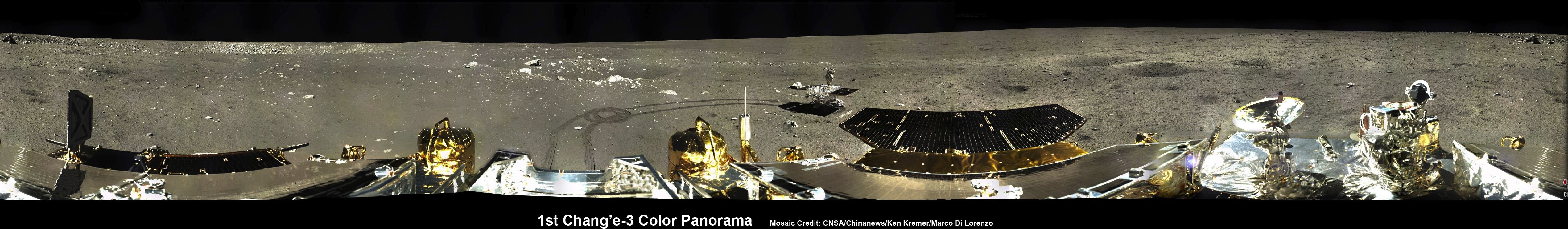 Chang'e-3, Yutu Rover Landing Site Panorama