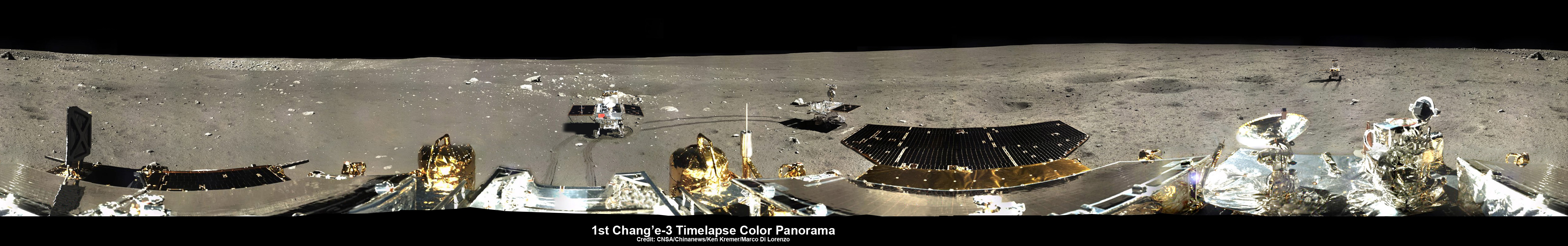 Chang'e-3, Yutu Rover Time-Lapse Panoramic