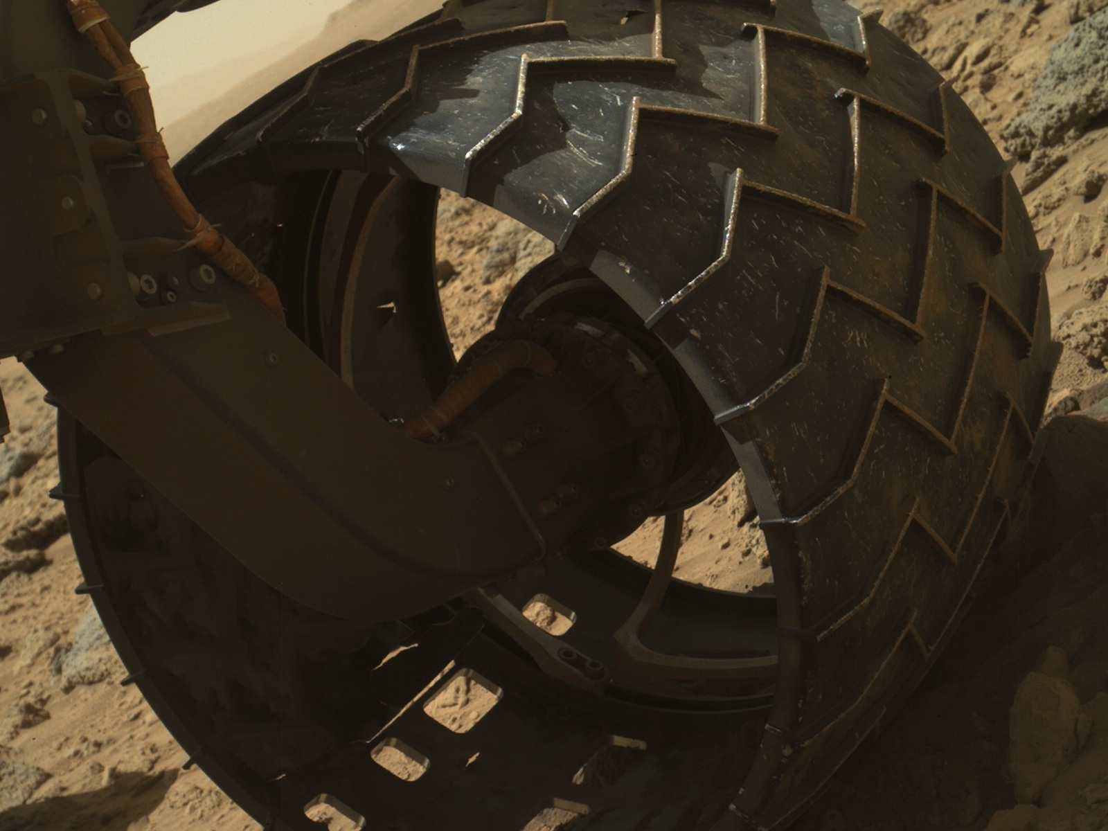 Mars Rover Curiosity's Wheel Wear