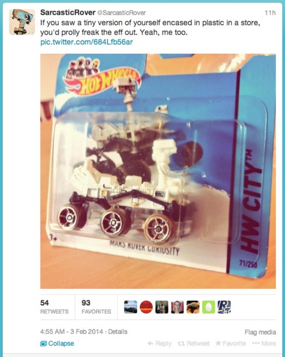 @SarcasticRover in action.