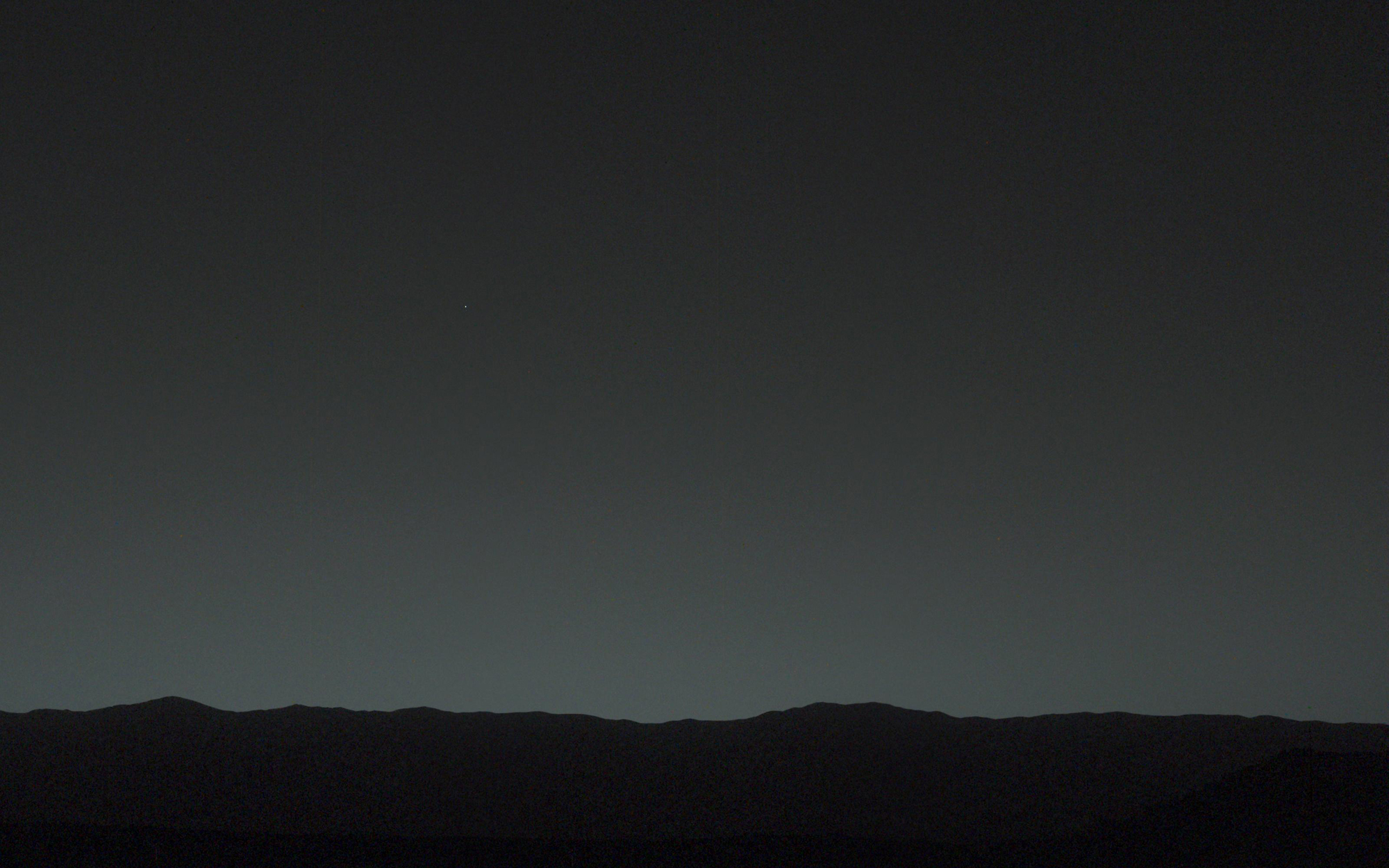 Earth from Mars: Curiosity Rover Photo