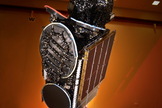 The ABS-2 telecommunications satellite built by Space Systems/Loral for Asia Broadcast Satellite is seen before launch. A European Ariane 5 rocket launched the satellite into orbit on Feb. 6, 2014 from the Guiana Space Center in Kourou, French Guiana.