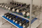 The 28 Dove satellites that make up the Flock 1 mission for the U.S. company Planet Labs are seen here before delivery to the International Space Station. They make up the largest single constellation of Earth-imaging satellites ever to launch into space.